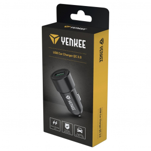 Yenkee YAC 2030 aut&oacute;s t&ouml;ltő fekete